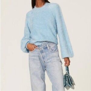 Show Me Your MuMu Vienna Sweater Frosty Blue Knit size small